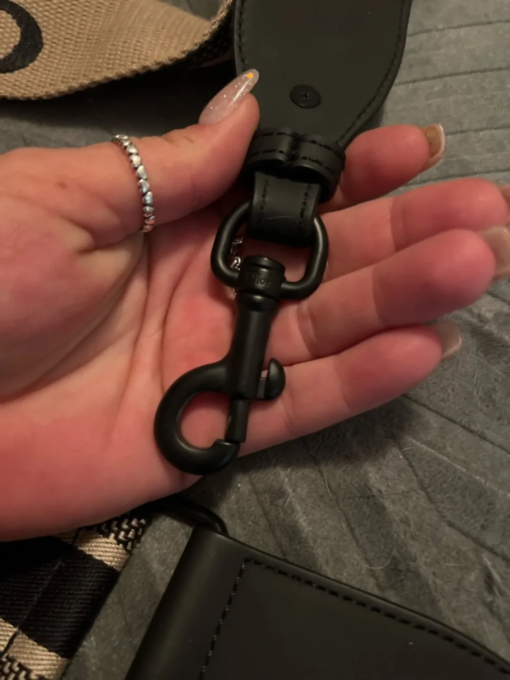 Dior Beige and Black Christian Dior Wide Detachable Strap - Picture 6 of 9